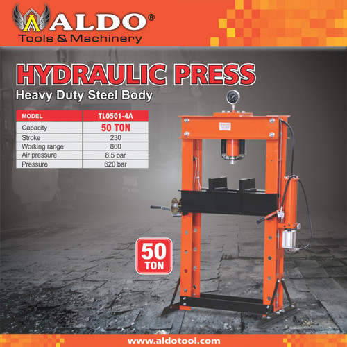 MESIN PRESS HIDROLIK /HYDRAULIC PRESS TYPE : TL0501-4A ( 50 TON ) ALDO