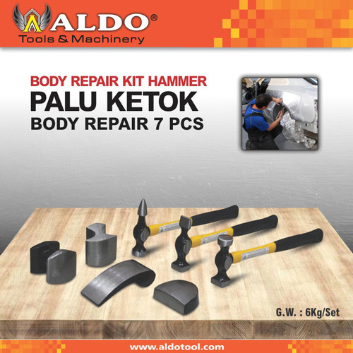 Palu Ketok Body Repair 7 Pcs Merk Aldo