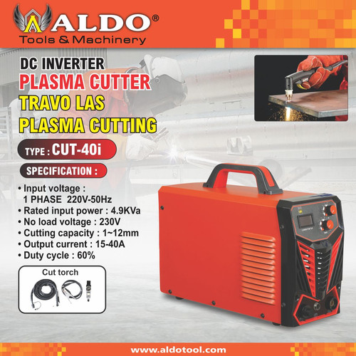 Mesin Las / Travo Las Plasma Cutting Type : Cut 40-i Merk Aldo