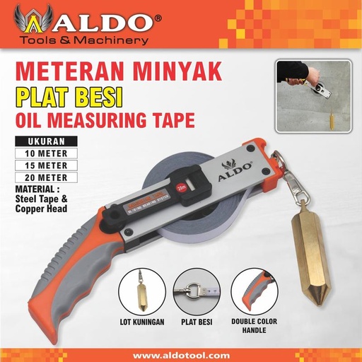 METERAN MINYAK PLAT BESI MERK ALDO