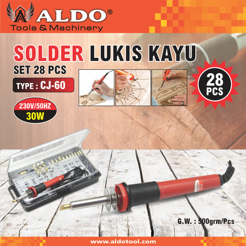 Solder Lukis Kayu Type CJ-60 Merk Aldo