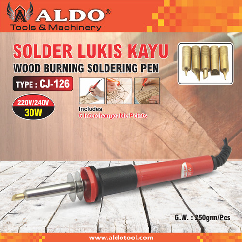 Solder Lukis Kayu Type CJ-126 Merk Aldo