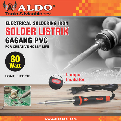 Solder Listrik Gagang PVC Merk Aldo