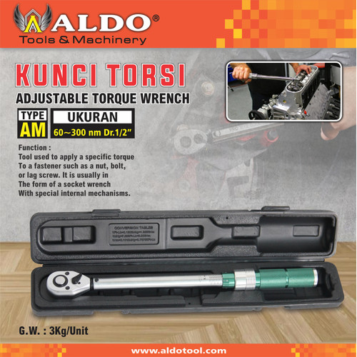 Kunci Torsi Type AM - ukuran 60- 300 nm Dr. 1/2"