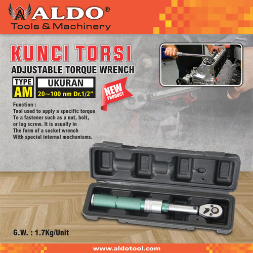 Kunci Torsi Type AM - ukuran 20 - 100 nm Dr.1/2"