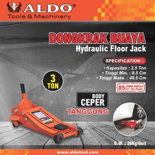 DONGKRAK BUAYA BODY CEPER 3 TON TANGGUNG