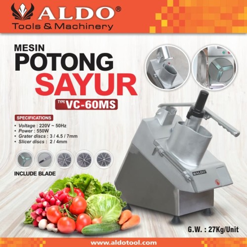 Mesin potong sayur merk ALDO VC60MS