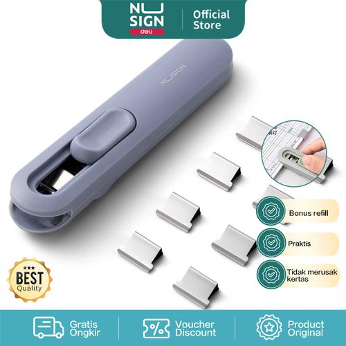 [EZO.7000563] Nusign Fastener / Binder Clip / Penjepit Kertas Otomatis NS085