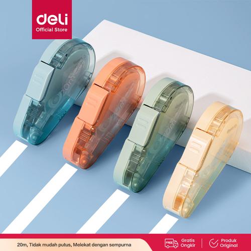[EZO.7000567] Deli Correction Tape Tip Ex Kertas Pita Koreksi 20 m Praktis VR2-20