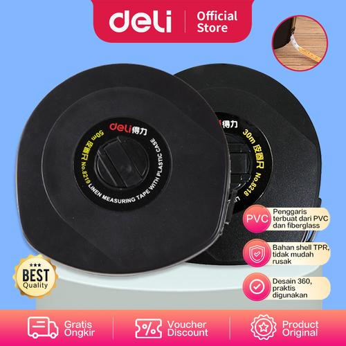 [EZO.7001956] Deli Measuring Tape / Meteran Gulung / Meteran Kain 30 50m 821X