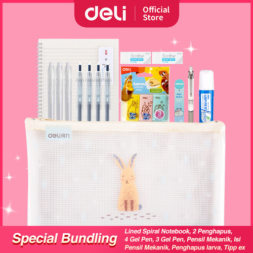 [EZO.7000616] Deli Paket Bundling Alat tulis dan mewarnai sekolah lengkap