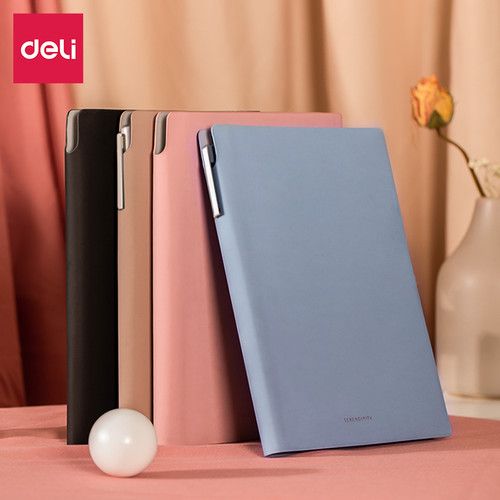 [EZO.7000583] Deli Leather Cover Notebook Buku Catatan Agenda Pocket Kulit A5 EN128L
