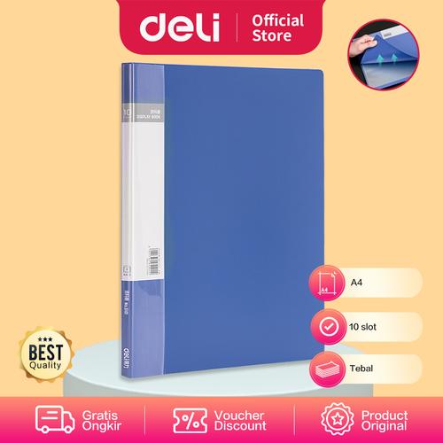 [EZO.7001968] Deli Display Book / Map Holder Document A4 10 Pocket Checkered 5101