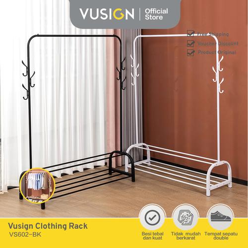 [EZO.7000589] Vusign Clothing Rack Gantungan Rak Baju Besi Stand Hanger VS602 VS604