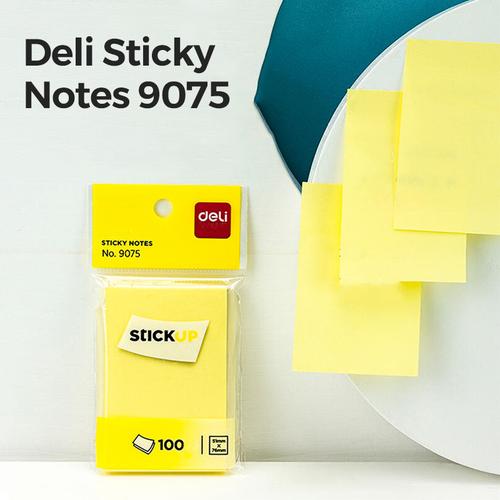 [EZO.7000628] Deli Sticky Notes / Memo Tempel Kertas Penanda 70 GSM 100 Lembar 9075