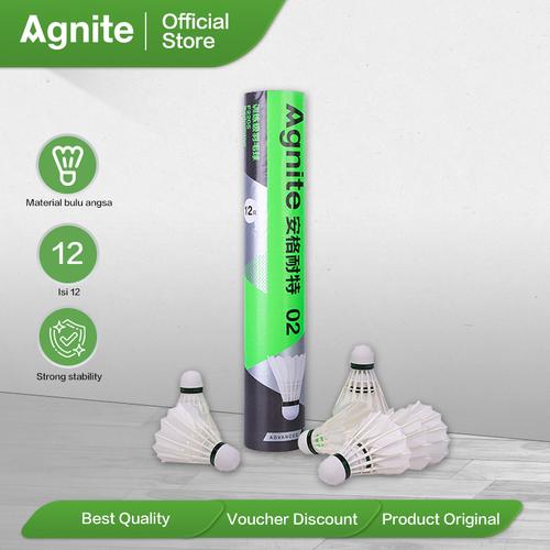 [EZO.7001938] Agnite Shuttlecocks Kok Badminton Bulu Tangkis Premium Isi 12 F2209