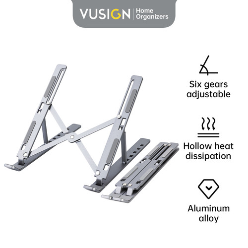 [EZO.7000600] Vusign Adjustable Laptop Stand Holder Dudukan Portable Alumunium VS780