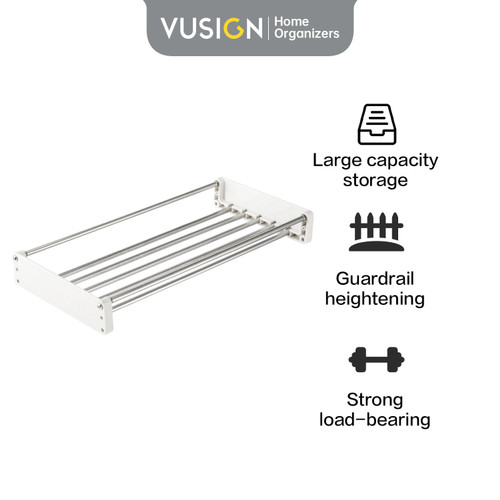 [EZO.7000642] Vusign Seasoning Rack / Rak Tempat Bumbu Dapur 1 / 2 Susun VS7XX-SL