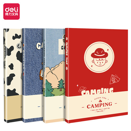 [EZO.7001978] Deli Hard Cover Notebook / Planner Sampul Lucu 96 Halaman SZ055 SZ062