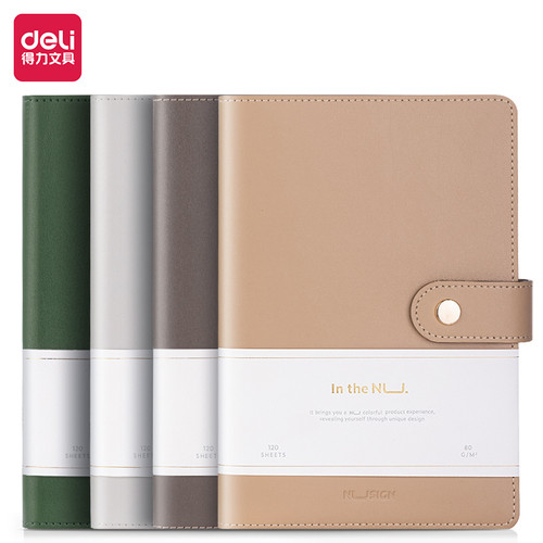 [EZO.7000644] Nusign Leather Cover Notebook / Buku Catatan Agenda Kulit Magnet NS299
