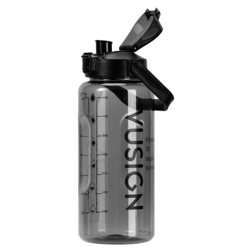 [EZO.7001949] Vusign Water Bottle / Botol Minum Bening Motivasi 2 Liter VS819