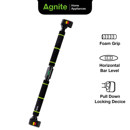 [EZO.7000611] Agnite Adjustable Pull Up Bar / Doorway Pull Up 70 - 140cm ER06X
