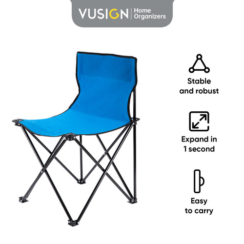 [EZO.7000655] Vusign Folding Chair / Kursi Lipat Outdoor Camping Portable VS90X