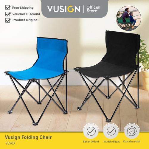 [EZO.7000655] Vusign Folding Chair / Kursi Lipat Outdoor Camping Portable VS90X