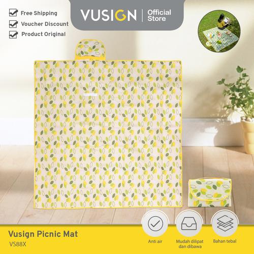 [EZO.7001989] Vusign Picnic Mat / Tikar Piknik Lipat Anti Air Motif Lucu Tebal VS88X