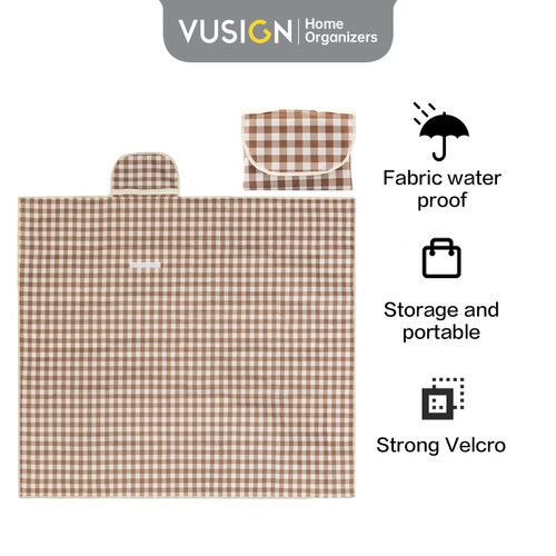 [EZO.7001990] Vusign Picnic Mat / Tikar Piknik Lipat Anti Air Kain Oxford Tebal VS88