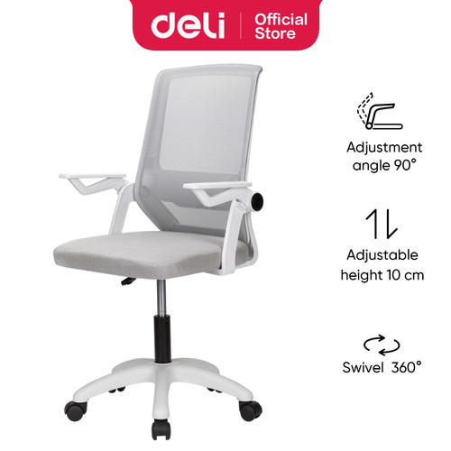 [EZO.7000656] Deli Office Chair / Kursi Kantor Kerja Jaring Desain Ergonomis E4931