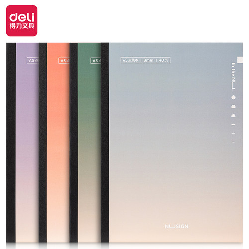 [EZO.7002003] Nusign Soft Cover Notebook / Buku Tulis A5 B5 40 Lembar Gradien NS28X