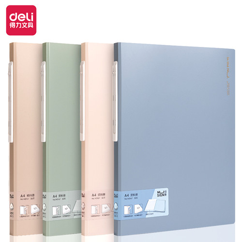 [EZO.7000669] Nusign Display Book File Map Clear Holder A4 30 40 60 Slot NS16X