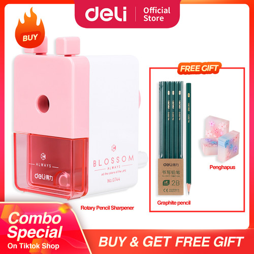 [EZO.7002039] COMBO SUPER HEMAT (Deli Rautan Putar, Pensil,Penghapus)
