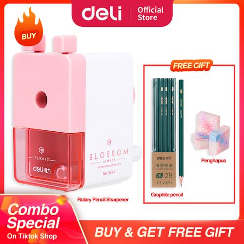 [EZO.7002039] COMBO SUPER HEMAT (Deli Rautan Putar, Pensil,Penghapus)