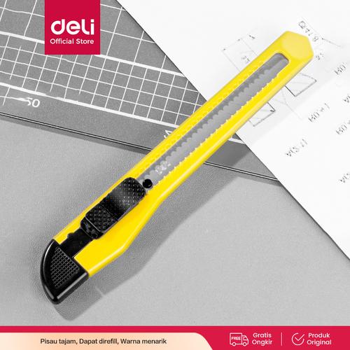 [EZO.7000716] Deli Cutter / Pisau Pemotong Auto-lock System Tajam Anti Karat 2052