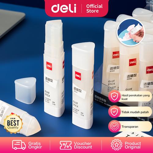 [EZO.7002011] Deli Glue Stick / Lem Kertas Batangan 8 13 21 gr Merekat Kuat 5340X