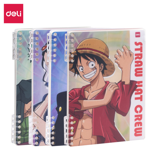 [EZO.7002057] Deli Binder Notebook Kartun One Piece Dapat di Refill A5/B5 EN0XX