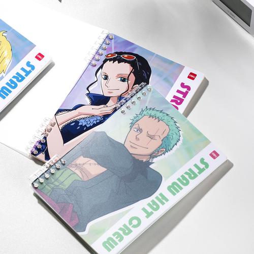 [EZO.7002057] Deli Binder Notebook Kartun One Piece Dapat di Refill A5/B5 EN0XX
