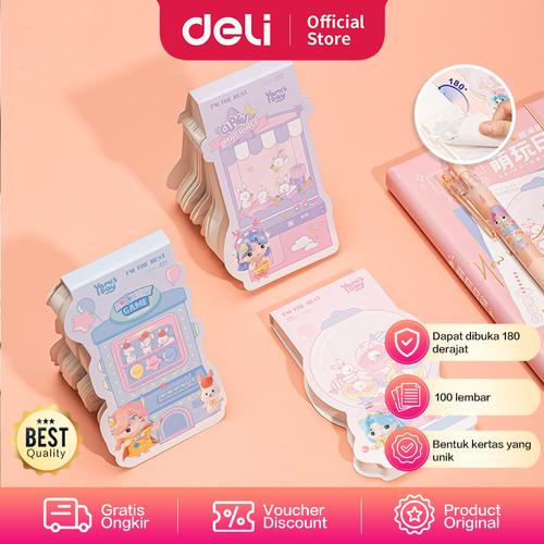 [EZO.7002016] Deli Note Pad/Kertas Memo Buku Reminder 100 Halaman Kertas Tebal 21766