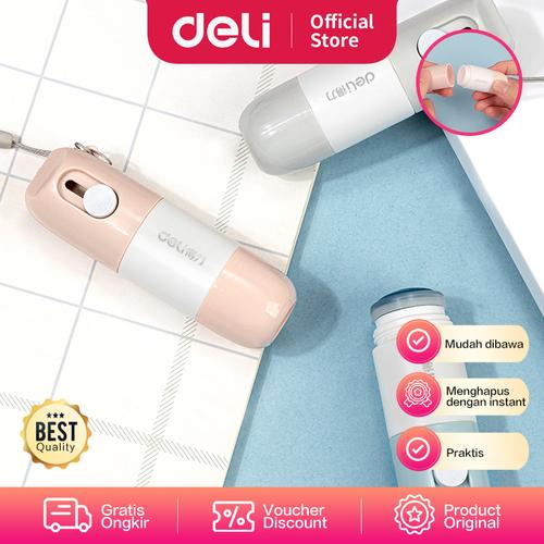 [EZO.7000692] Deli Roller Stampel/Stempel Pelindung Data 2 in 1 Dengan Cutter JQ12X