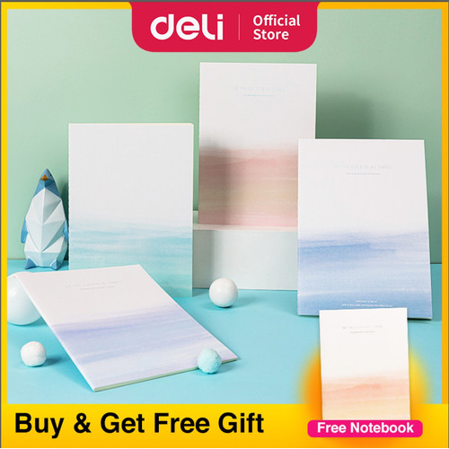 [EZO.7000693] DELI BUY3 GET4 Spiral Notebook, Soft Cover Notebook, Buku Sekolah