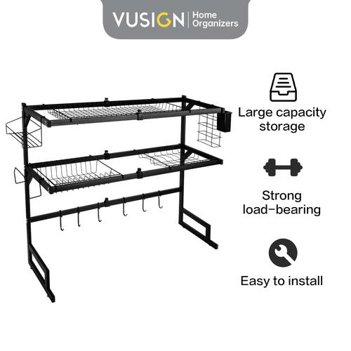 [EZO.7000695] Vusign Adjustable Sink Rack / Rak Piring Dapur /rak Wastafel VS70X