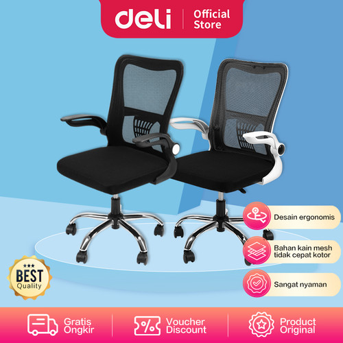 [EZO.7000737] Deli Kursi Kantor / Kursi Kerja Desain Ergonomis Sangat Nyaman E492X