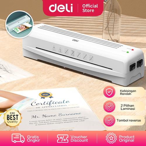 [EZO.7000702] Deli Laminator Machine/Mesin Laminating A3 A4 Panas/Dingin E1437X