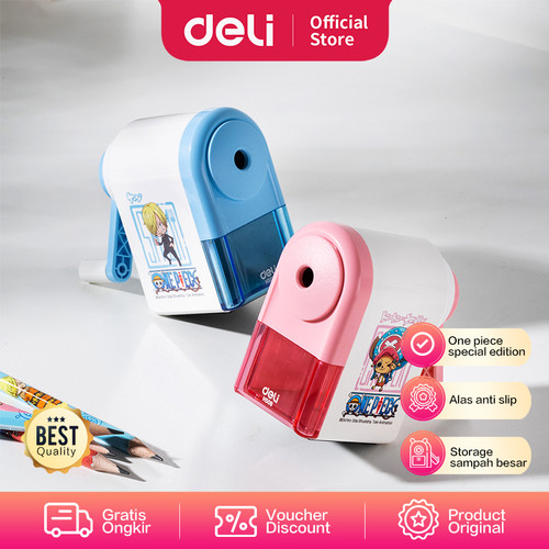 [EZO.7002086] Deli Pencil Rotary Sharpener / Rautan Putar Edisi One Piece EH506
