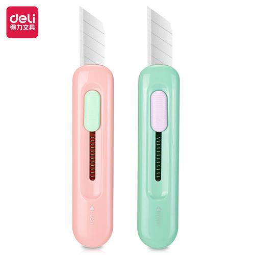 [EZO.7002160] Deli Cutter Mini / Pisau Potong Mini Warna Pastel Portabel 2079A