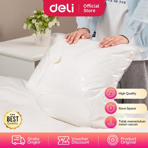 [EZO.7002161] Deli Vacuum Packaging Bag / Plastik Vakum Tidak Perlu Alat 1492X