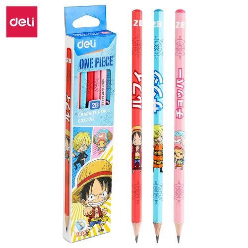 [EZO.7002087] Deli Graphite Pencil / Pensil Kayu 2B Edisi One Piece Box / Tube EC02X