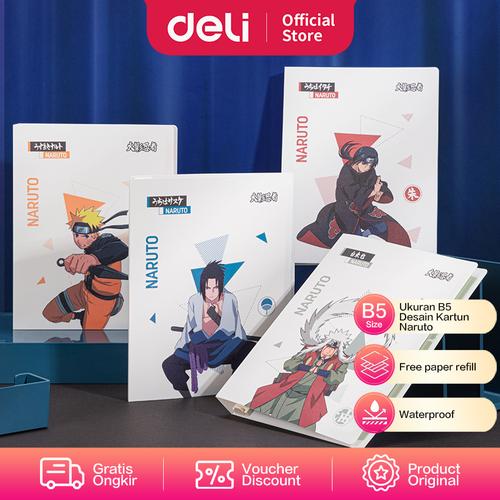 [EZO.7002164] Deli Loose-Leaf Notebook/Binder Naruto B5 FreeRefill Waterproof GHB560